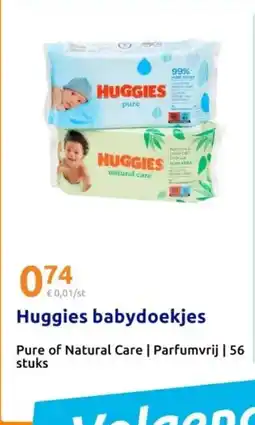 Action Huggies babydoekjes aanbieding