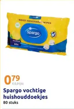 Action Spargo vochtige huishouddoekjes aanbieding