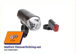 Action Walfort fietsverlichting-set aanbieding
