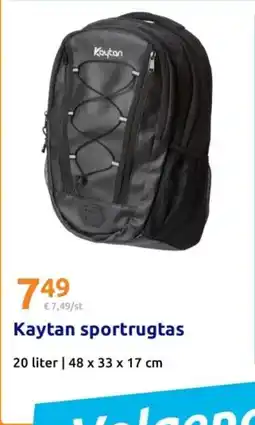Action Kaytan sportrugtas aanbieding