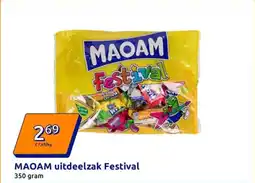 Action MAOAM uitdeelzak Festival aanbieding