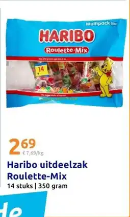 Action Haribo uitdeelzak Roulette-Mix aanbieding