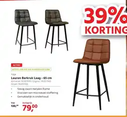 HANOS Kaja Lauren Barkruk Laag aanbieding