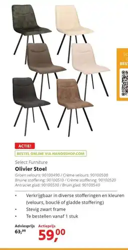 HANOS Select furniture olivier stoel aanbieding