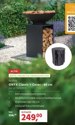 HANOS Redfire onyx classic + cover aanbieding