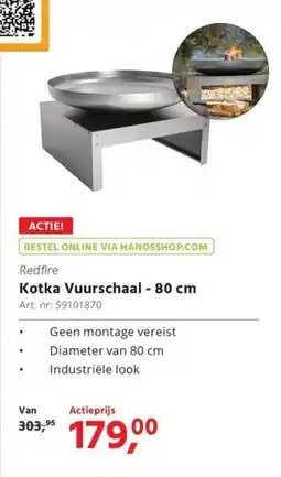 HANOS Redfire Kotka Vuurschaal aanbieding