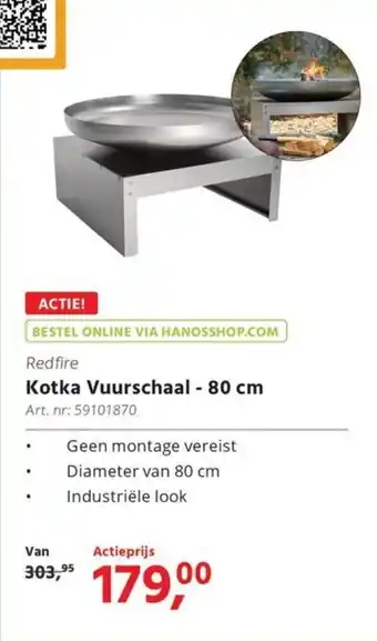 HANOS Redfire Kotka Vuurschaal aanbieding