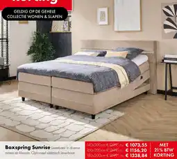 Woonsquare Boxspring Sunrise aanbieding