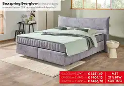 Woonsquare Boxspring Everglow aanbieding