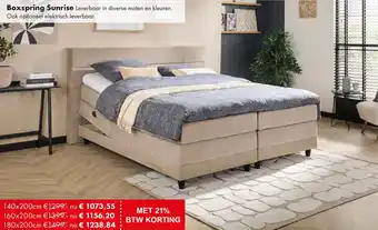 Woonsquare Boxspring Sunrise aanbieding