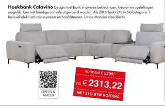 Woonsquare Hoekbank Calavino aanbieding