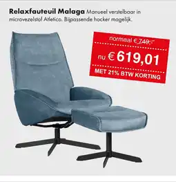 Woonsquare Relaxfauteuil Malaga aanbieding