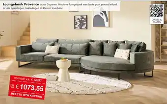 Woonsquare Loungebank Provence aanbieding