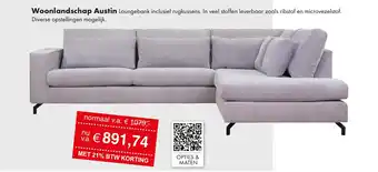 Woonsquare Woonlandschap Austin aanbieding