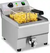 Bol.com Royal Catering Elektro-Friteuse - 16 Liter - Aftapkraan - 230 V aanbieding