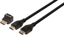 Coolblue BlueBuilt HDMI Kabel 4K 60Hz Nylon 5 Meter 90° + adapter aanbieding