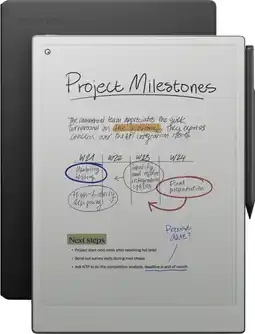 Coolblue reMarkable Paper Pro met Book Case Leer Zwart aanbieding