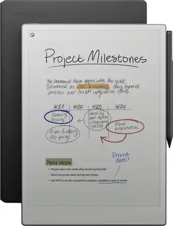 Coolblue reMarkable Paper Pro met Book Case Leer Zwart aanbieding