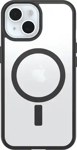 Coolblue Otterbox React iPhone 15, 14 en 13 Back Cover met MagSafe Magneet Transparant Zwarte Rand aanbieding