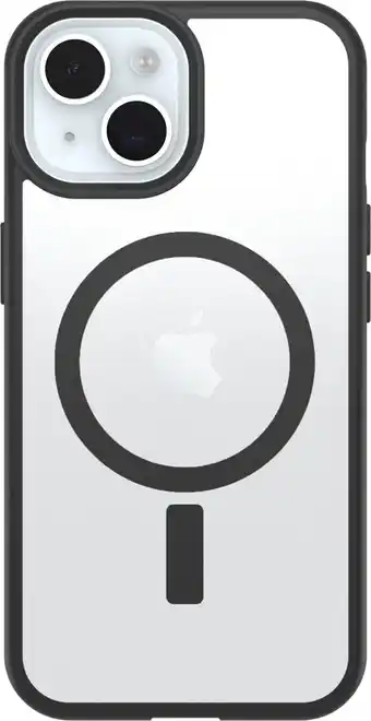 Coolblue Otterbox React iPhone 15, 14 en 13 Back Cover met MagSafe Magneet Transparant Zwarte Rand aanbieding