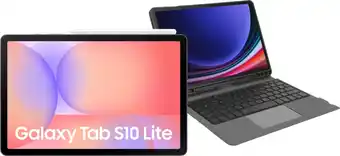 Coolblue Samsung Galaxy Tab S10 Lite 10,9 inch 128GB Wifi Zilver + Toetsenbord Hoes QWERTY aanbieding