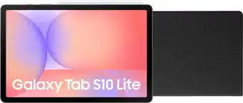 Coolblue Samsung Galaxy Tab S10 Lite 10,9 inch 256GB Wifi Grijs + Book Case Zwart aanbieding