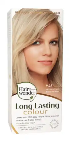 De Online Drogist Hairwonder Long Lasting Colour 9.25 Very Light Pearl Mahogany Blond aanbieding
