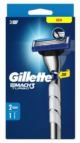 De Online Drogist Gillette Mach3 Turbo Scheersysteem aanbieding