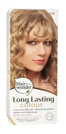 De Online Drogist Hairwonder Long Lasting Colour 8.32 Light Golden Pearl Blond aanbieding