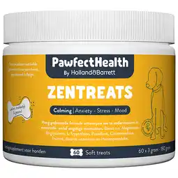 Holland & Barrett Holland & Barrett PawfectHealth Zentreats Calming Hond - 60 soft treats aanbieding