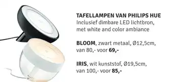 Nijhof Tafellampen Van Philips Hue 12.5 cm aanbieding