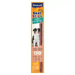 Zooplus 12g Kalkoen & Struisvogel Vitakraft Rundvleesstick Hypoallergeen Hondensnacks aanbieding