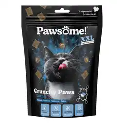 Zooplus Voordeelpak: 3x150g Pawsome Crunchy Paws zalm kattensnacks aanbieding