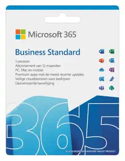 MediaMarkt Microsoft Software Microsoft 365 Business - Jaarabonnement 1 Gebruiker aanbieding