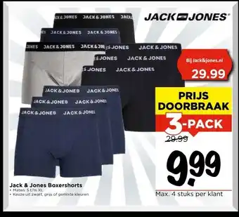 Vomar Voordeelmarkt Jack & Jones Boxershorts aanbieding