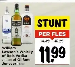 Vomar Voordeelmarkt William Lawson's Whisky of Bols Vodka aanbieding