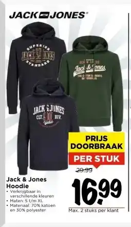 Vomar Voordeelmarkt Jack & Jones Hoodie aanbieding