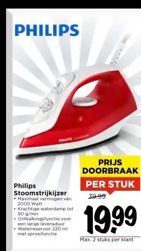 Vomar Voordeelmarkt Philips Stoomstrijkijzer aanbieding