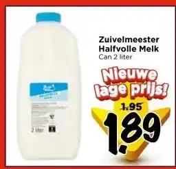 Vomar Voordeelmarkt Zuivelmeester Halfvolle Melk aanbieding