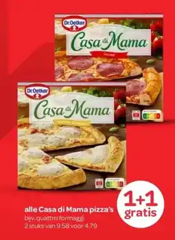 Spar alle Casa di Mama pizza's aanbieding