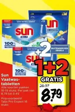 Vomar Voordeelmarkt Sun Vaatwas- tabletten aanbieding