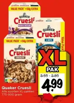 Vomar Voordeelmarkt Quaker Cruesli aanbieding