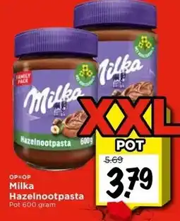 Vomar Voordeelmarkt Milka Hazelnootpasta aanbieding