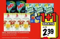 Vomar Voordeelmarkt Taksi, Appelsientje of Dubbelfrisss aanbieding