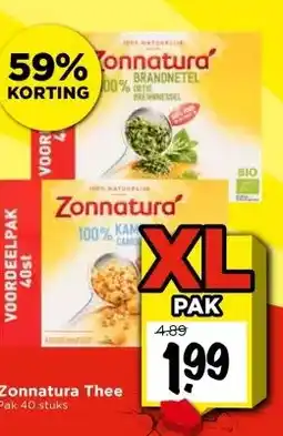 Vomar Voordeelmarkt Zonnatura Thee aanbieding