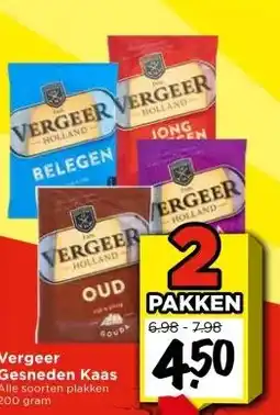 Vomar Voordeelmarkt Vergeer Gesneden Kaas aanbieding