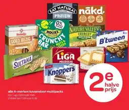 Spar alle A-merken tussendoor multipacks aanbieding