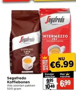 Vomar Voordeelmarkt Segafredo Koffiebonen aanbieding