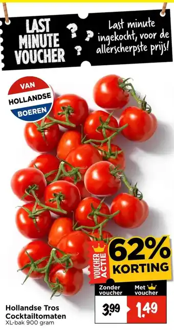 Vomar Voordeelmarkt Hollandse Tros Cocktailtomaten aanbieding