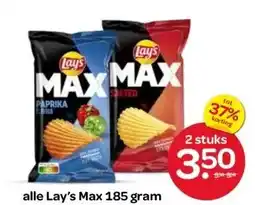 Spar alle Lay's Max 185 gram aanbieding